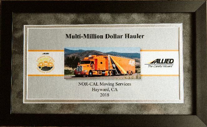 Allied Multi-Million Dollar Hauler, 2018