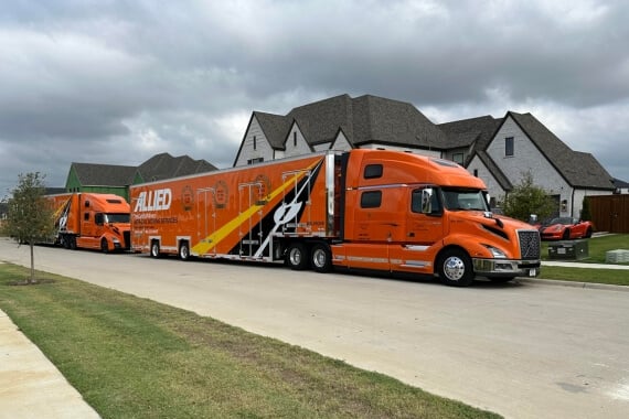 Another Allied moving truck ready for interstate relocation